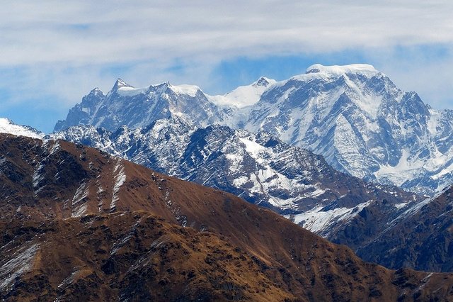 Snowy Mounatian View